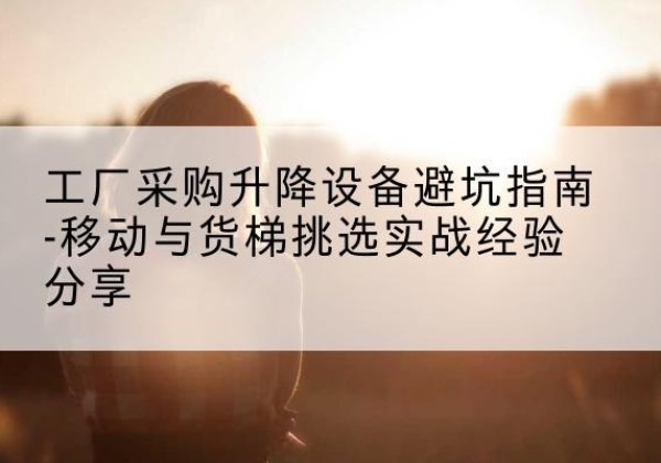 灌南移动式升降机怎么选-工厂采购升降设备避坑指南-移动与货梯挑选实战经验分享